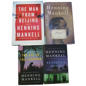 Henning Mankell Novels Lot 4 Mystery Crime Thriller Detective Suspense